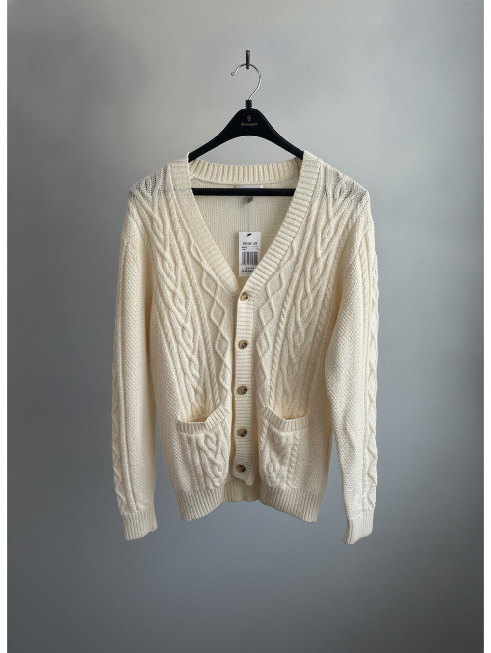 Goodfellow Cable Knit Cardigan with Button Closure